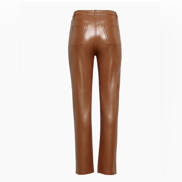 Wilfred The Melina Pant High-waisted Vegan
Leather Cognac Pants LIKE NEW🔥 - Picture 14 of 16